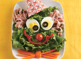clown face salad